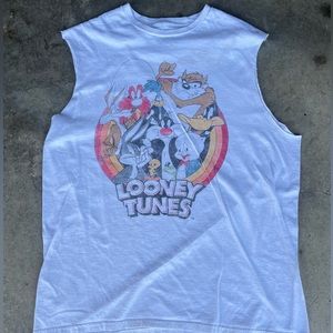 Large Looney Toons white cut-off